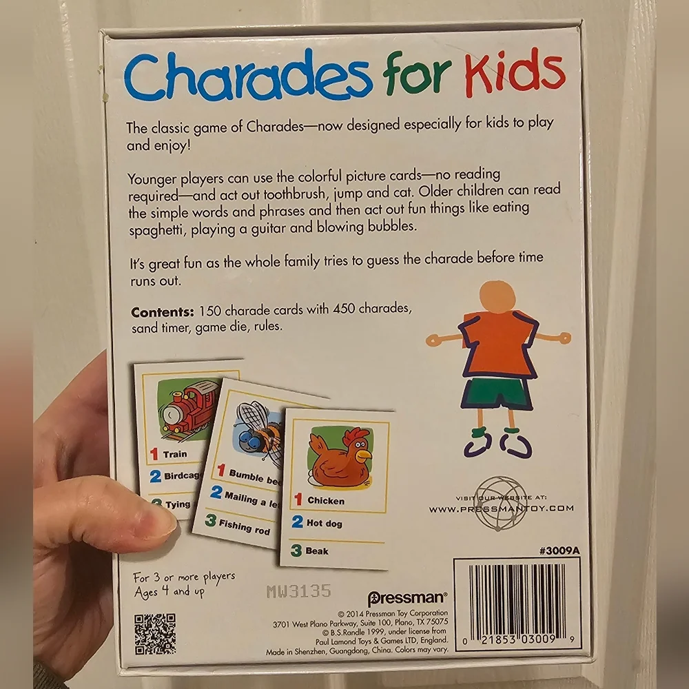 Charades for Kids Game - EUC Multicolor